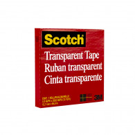 Cinta adhesiva transparente 1/2  x 72 yardas 600 Scotch