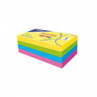 Notas adhesivas 1.5 x 2 pulgadas 100 hojas x 12 und neon Artesco