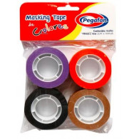 CINTA MASKINGTAPE 4COL NEW 3/4X10.94YRD PEGAFAN