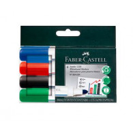 MARCADOR PIZARRA EST CARTONX4 CLAS JUMBO 123R FABE