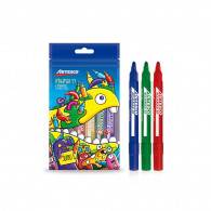Plumón punta redonda aquamax 47 estuche 6 und Artesco