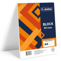 BLOCK TRIPLE REGLON A4 50H S/SOMBRA JUSTUS