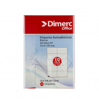 ETIQ INKJET A4 002(55.8X99MM) 50H 500UN CJA DIMERC