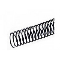 ESPIRAL PLASTICO 12MM (70H) X 50 UNI NEGRO