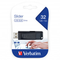MEMORIA USB 32GB 2.0 SLIDER VERBATIM