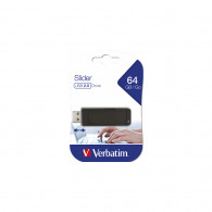 MEMORIA USB 64GB 2.0 SLIDER VERBATIM