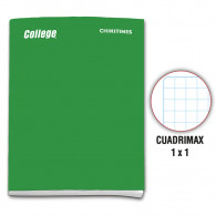 Cuaderno engrapado cuadrimax 1x1  A4x80 hojas verde Chikitines