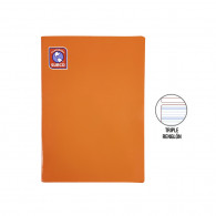 Cuaderno engrapado triple renglón A4 72 hojas con sombra Surco