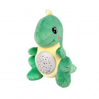 Peluche dinosaurio proyector de luz y música