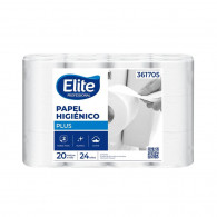 Papel higiénico 2h blanco  20 mt x 24 rollos Elite