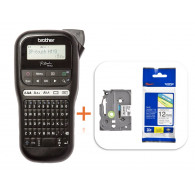 ROTULADORA BROTHER PTH110BK+CINTA TZE231