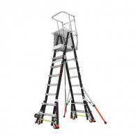 ESCALERA CON JAULA DE 8 A 14 PIES LITTLE GIANT