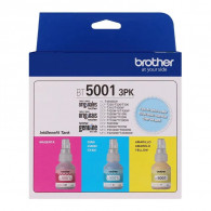 Pack de 3 Tintas Colores BT5001 Magenta/Cyan/Yellow Brother