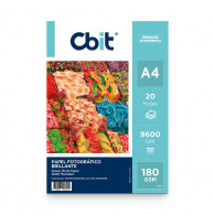 Papel fotografico glossy A4 180gr x 20 hojas Eco CBIT