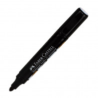 Plumón permanente punta redonda negro 23 Faber Castell