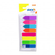 BANDERITAS ADH. FLECHA 0.5 X 8 COL NEON STICK IN