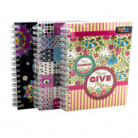 CUADERNO D/RING CUADRIC A5 160H DISENO MARK BOOK