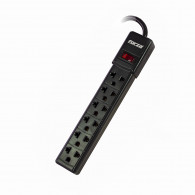 Supresor multitomas 6 salidas negro ps 001b FORZA