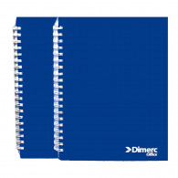 CUADERNO D/RING CUADRIC A4 160H T/D AZUL DIMERC