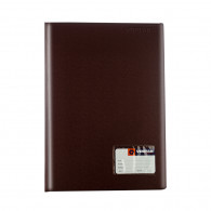FOLDER DOBLE TAPA, OFICIO CON GUSANO MARRON 
