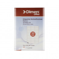 ETIQ INKJET A4 004(25.4X63.5MM) 50H 1650UN CJ  DIME