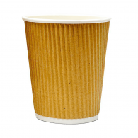 Vaso cartón corrugado kraft 8 oz x 25 und Dasil