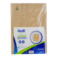 Sobre Kraft Ecologico 75 gr A4 x 50 unidades Grafipapel