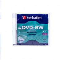 Dvd rw 4.7gb 4x branded 1pk slim case