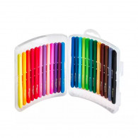 Plumones delgados 45 estuche plastico x 24 unidades Faber Castell