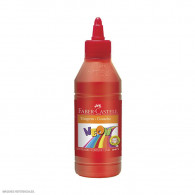 Tempera neón rojo 250 ml Faber Castell
