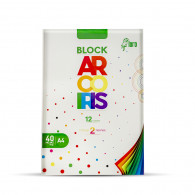 Block bond arcoiris A4 x 40 hojas Loro