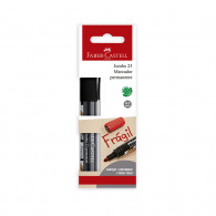 Plumón permanente jumbo punta redonda negro 23R FABER CASTELL