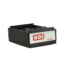 Tarjetero metalico negro con tapa plastico para 400 tarjetas Gos