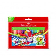 Plumones delgados 45 fiesta  carton x 20 unidades Faber Castell