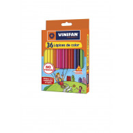 Colores triangulares largos x 36 unidades Vinifan