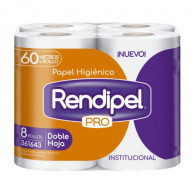 PAPEL HIG. 2H BL 60MT X 8 ROLLOS RENDIPEL