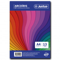 BLOCK CARTULINA COLORES X20H 13 COL JUSTUS