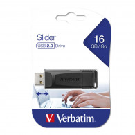 MEMORIA USB 16GB 2.0 SLIDER VERBATIM