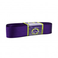 Cinta satinada morado 2.5cm rollo x 10 metros