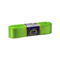 Cinta satinada verde fosforescente 2.5cm rollo x 10 metros