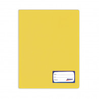 Folder doble tapa oficio con gusano amarillo Artesco