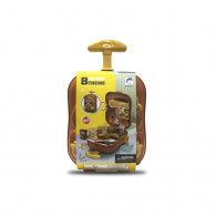 Set comida en maleta con ruedas