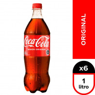 Gaseosa 1000ml Descart pack x 6 unidades Coca Cola