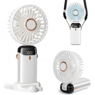 VENTILADOR FAN RECARGABLE 5 VEL BLANCO