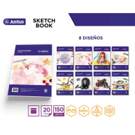 SKETCH BOOK ENCOLADO 20H JUSTUS