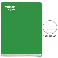 Cuaderno cuadriculado A4 x 80 hojas verde Bakan