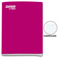 Cuaderno cuadriculado A4 x 80 hojas fucsia Xteen