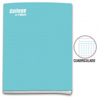 Cuaderno cuadriculado A4 x 80 hojas turquesa Xteen
