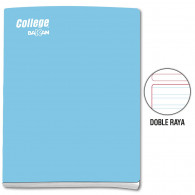 Cuaderno doble raya A4 x 80 hojas celeste Bakan