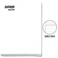 Cuaderno doble raya A4 x 80 hojas blanco Bakan